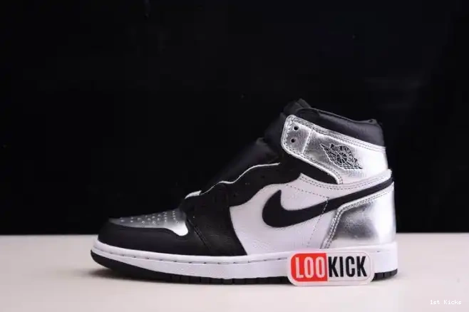1st Kicks WMNS SILVER 1 HIGH CD0461-001 OG AIR JORDAN TOE 0527